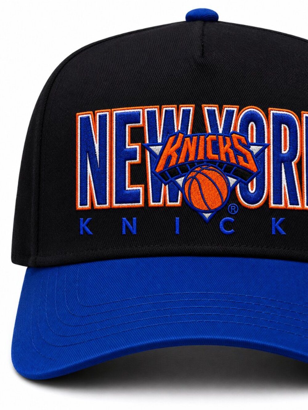 New York Knicks Black & Blue Snapback Hat